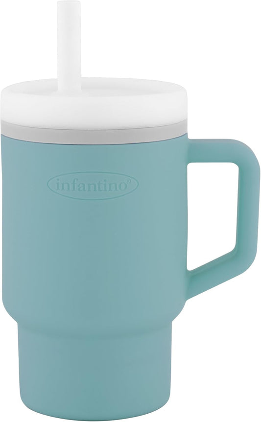 INFANTINO My 1st Tumbler cană din silicon anti-vărsare cu cioc 266 ml 6 luni+