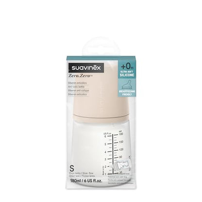 Suavinex Zero Zero biberon anticolici 180 ml S Light
