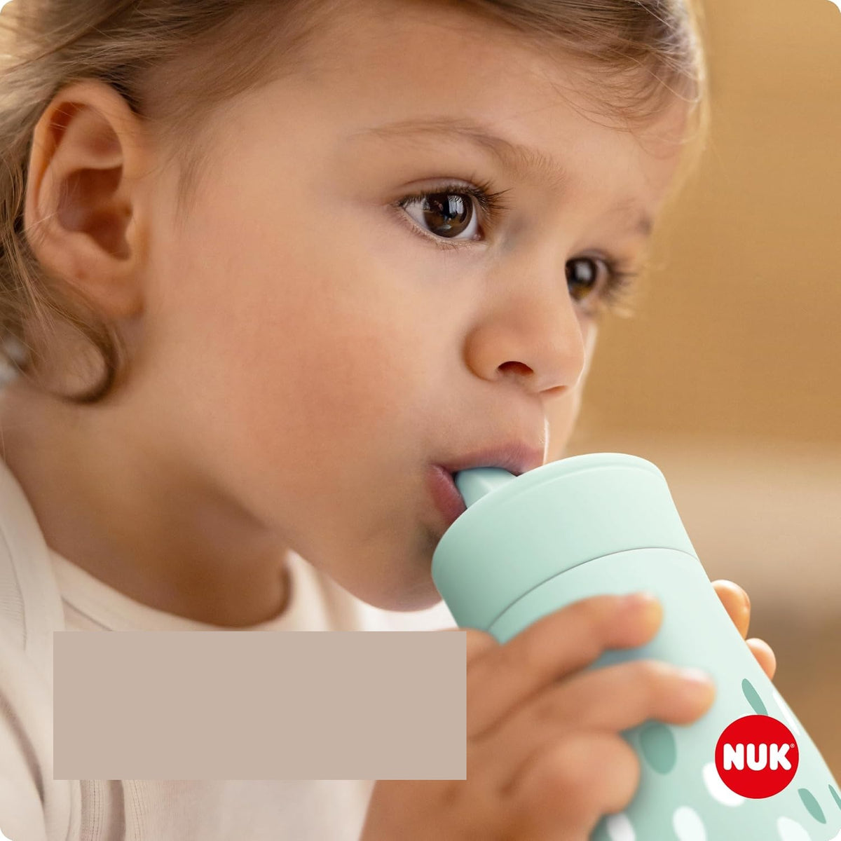 NUK Mini-Me Flip flaska med sugrör och hopfällbart munstycke 450 ml 12 m+