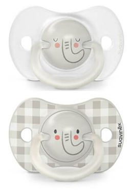 SUAVINEX suzetă SX PRO Day&Night x2 silicon 6-18m LUMINOS