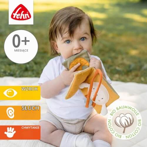 Fehn fehnNATUR książeczka sensoryczna Owieczka 11x11 cm – zdjęcie 3