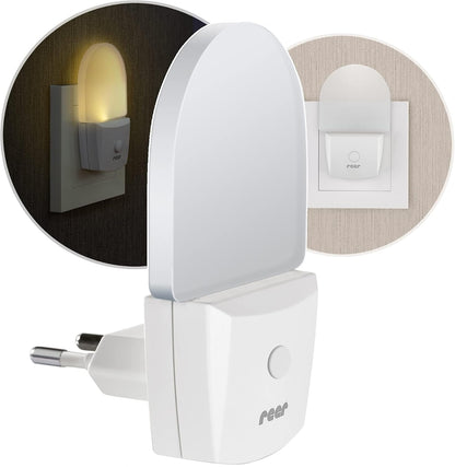 REER NightGuide lampă de veghe LED pentru priză cu întrerupător 6 x 9,5 cm