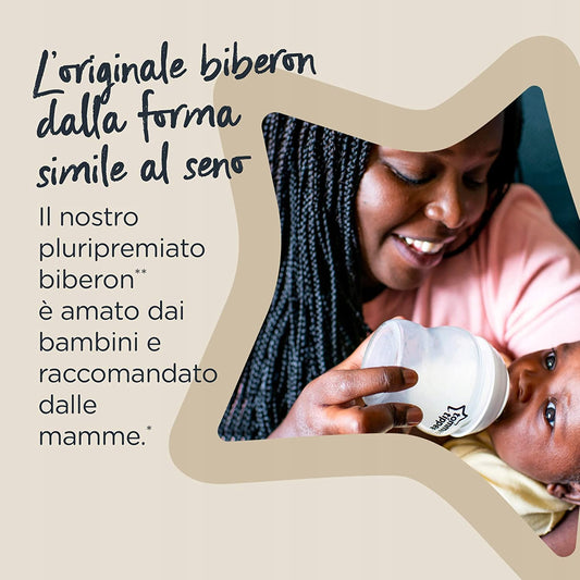 TOMMEE TIPPEE zestaw startowy butelki, smoczki 8el. dla noworodka, butelka Closer to Nature