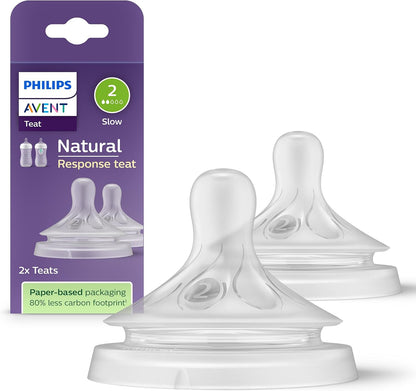 Philips Avent Natural Response tetină pentru biberon (2) 0m+ x2