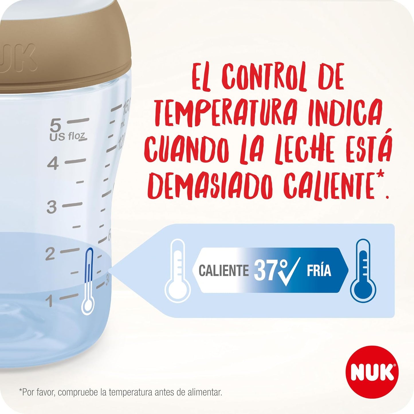 NUK Perfect Match Babyflasche 3m+ 260ml x2