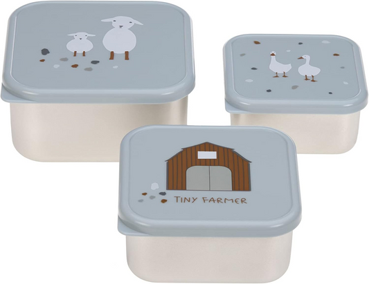 LASSIG Snackbox stalen DOOSJES VOOR SNACKS x3