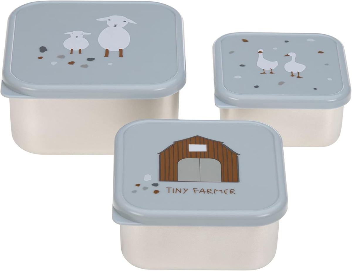 LASSIG Snackbox cutii din oțel pentru gustări x3