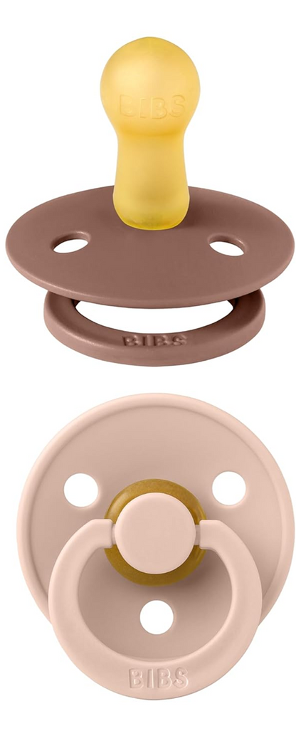 BIBS COLOUR smoczki uspokajające 2pack kauczuk 0-6 msc