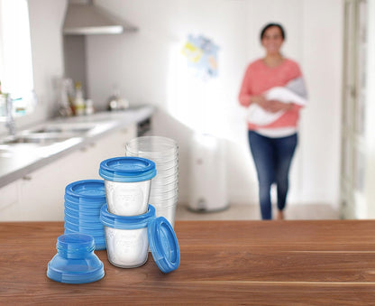 PHILIPS AVENT recipiente pentru alimente x10 + adaptoare