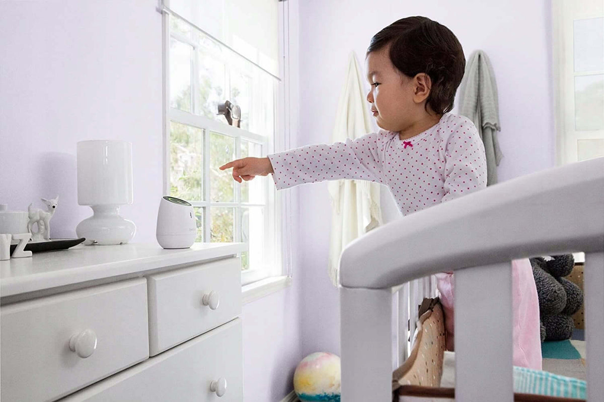 BELKIN WeMo Baby niania elektroniczna do iOS, biała cyfrowa niania do monitorowania dziecka w pokoju
