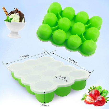Fresh Foods formă din silicon pentru congelarea alimentelor 10 x 60 ml