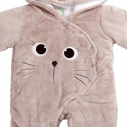 JIAMYautumn, winter suit with cat motifcolour brownage 6-9 mwidth 28 cm, length 56 cmmaterial 65% cotton, 35%