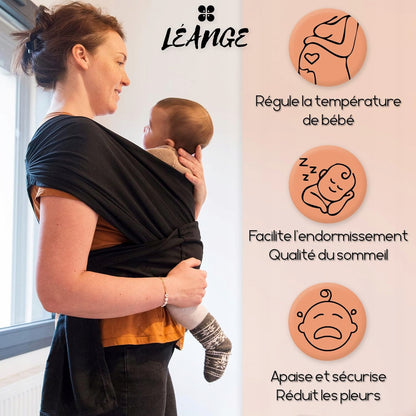 LEANGE eșarfă pentru purtat copilul 2în1