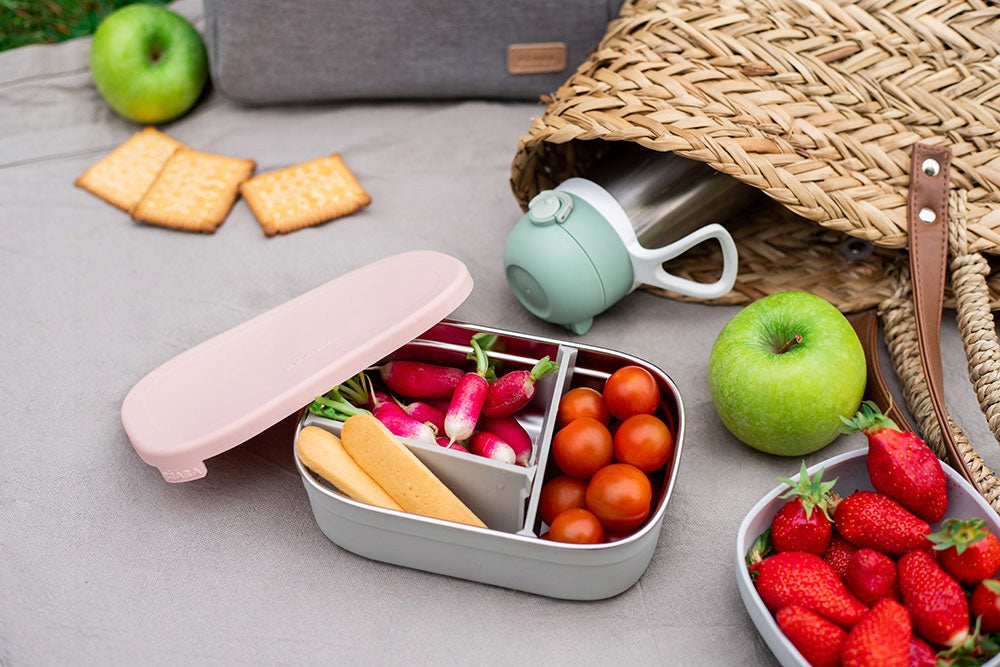 BEABA śniadaniówka lunchbox STAL nierdzewna 760ml z przegrodami