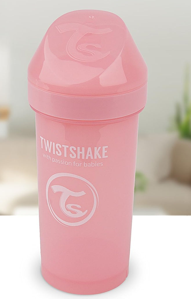 TWISTSHAKE Kid Cup cană anti-vărsare cu cioc și blender, 360 ml, 12 luni+