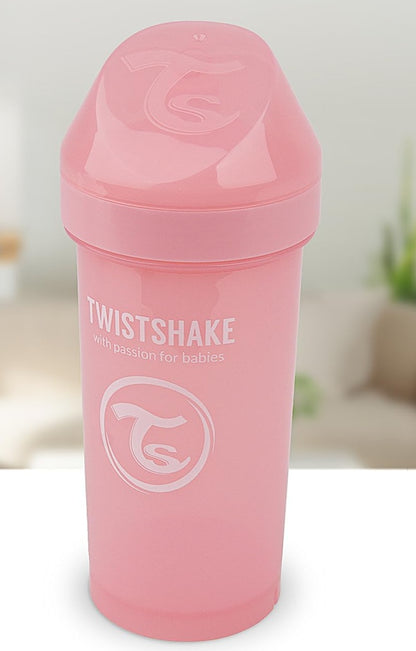 TWISTSHAKE Kid Cup cană anti-vărsare cu cioc și blender, 360 ml, 12 luni+