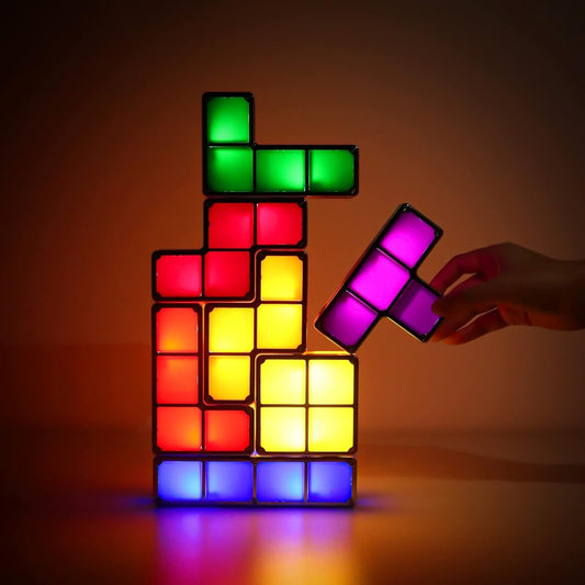 JUSTUP The Magic Block LED éjjeli lámpa 7 elem 7 szín TETRIS