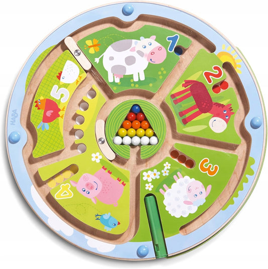 HABA labirint magnetic din lemn 23 cm FERMA