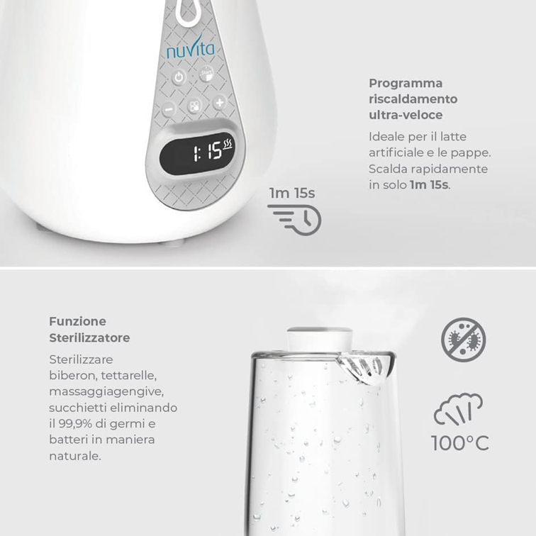 NUVITA digital bottle warmer, sterilizer, defroster