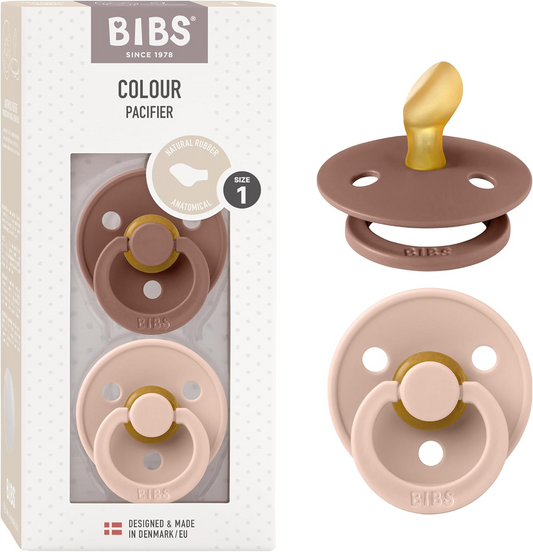 BIBS COLOUR2 rubber teatsANATOMICage 0-6mscpost-sale condition, perfect, damaged packaging
