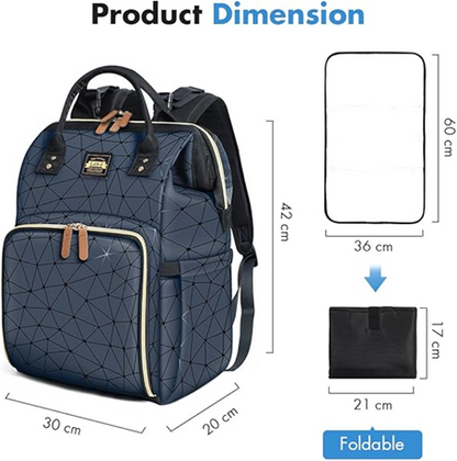 LEKEBABYbackpack for nappies and accessoriesmaterial 100% polyesterhand wash recommendednew condition
