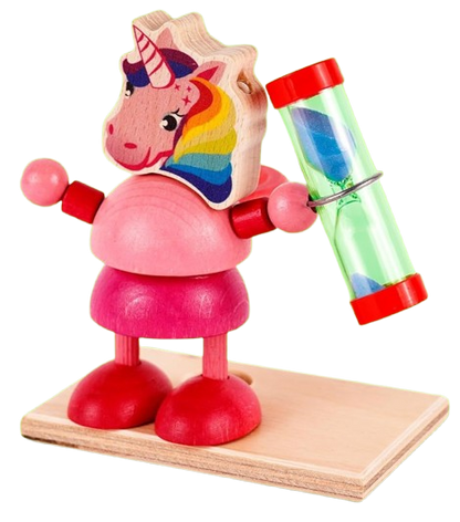 HESS unicorn toothbrush sand timer