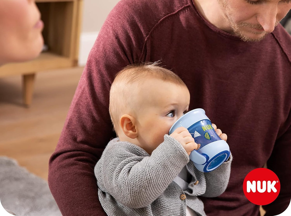 NUK Mini Magic Cup, cană anti-vărsare fosforescentă 360°, 160 ml, 6 luni+