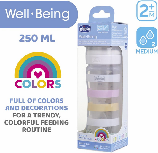 Biberon CHICCO Well Being 2m+ 250 ml