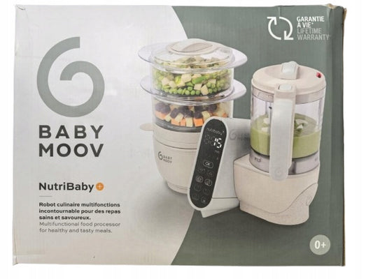 BABYMOOV Nutribaby+ 5-in-1 Küchenmaschine Dampfgarer Mixer Sterilisator