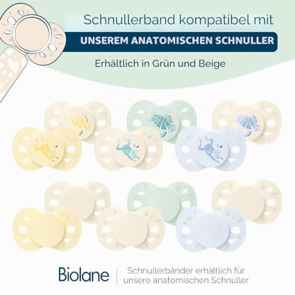 Biolane clemă din bumbac pentru suzetă, cu pandantiv