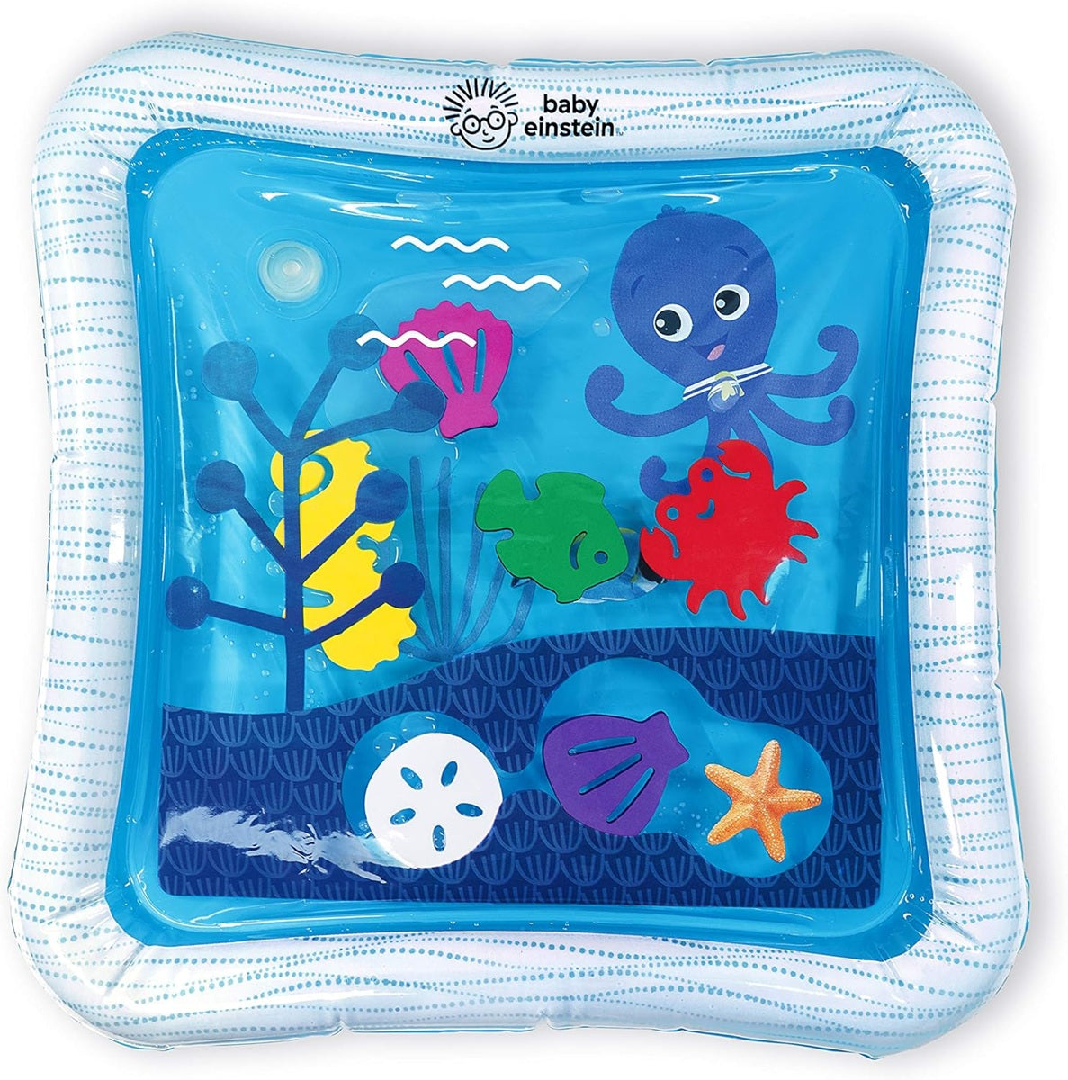 BABY EINSTEIN mata wodna do zabawy na brzuszku 56 x 56 cm OCEAN