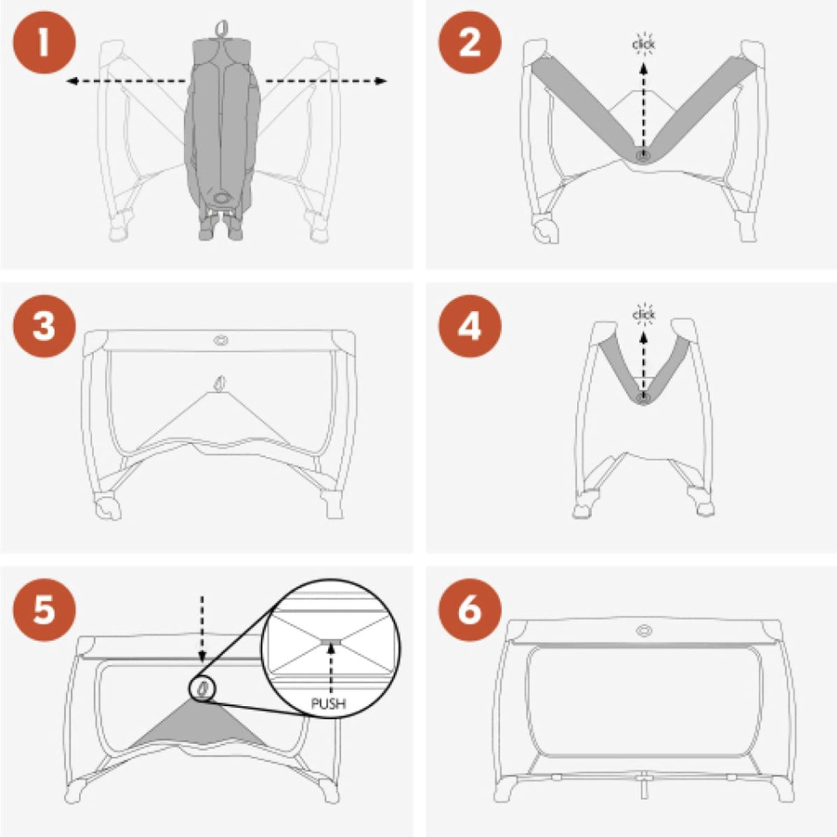 Hauck Dream N Play Plus pătuț de călătorie 120x60 până la 15 kg