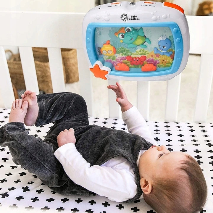 BABY EINSTEIN Vise marine CUTIUȚĂ MUZICALĂ + TELECOMANDĂ