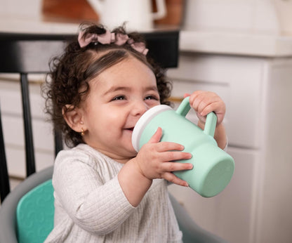 INFANTINO My 1st Tumbler cană din silicon anti-vărsare cu cioc 266 ml 6 luni+