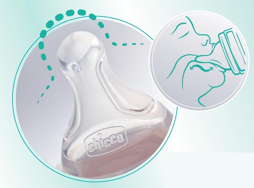 CHICCO Perfect 5 butelka antykolkowa 150 ml smoczek 1 wolny przepływ 0 +