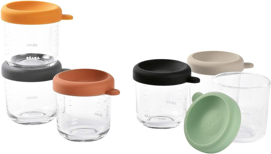 BEABA glazen voedselcontainers 6x 250ml