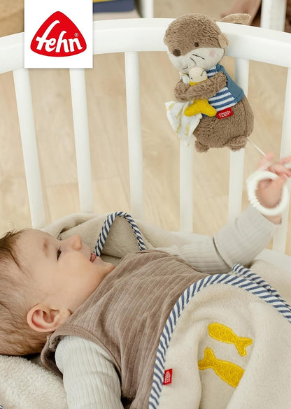 FEHN pluszowa zawieszka z pozytywką WYDRA 17 cm kołysanka Brahmsa