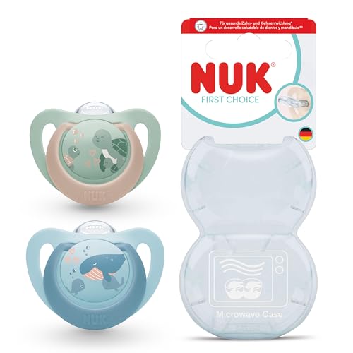 NUK First Choice suzetă de calmare din silicon x2 6-18 luni
