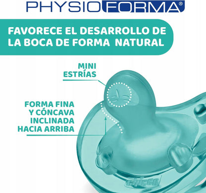 CHICCO PhysioForma SOFT suzetă x2 6-16 luni