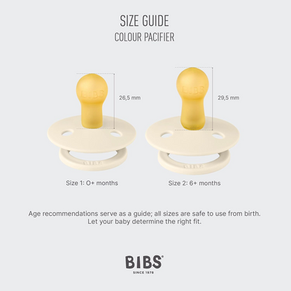 BIBS COLOUR STUDIO suzete calmante 2 bucăți cauciuc 0-6 luni