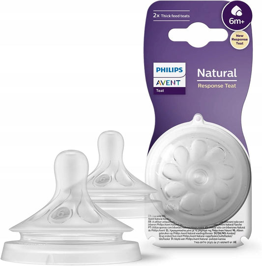 PHILIPS AVENT Natural RESPONSE tettarelle 6m+ x2