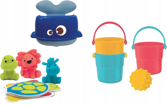 Set de jucării pentru baie LUDI, 9 piese
