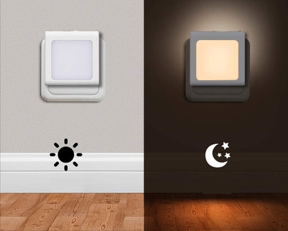 EMOTIONLITE lampka nocna LED do gniazdka 7x7 cm 2 sztuki