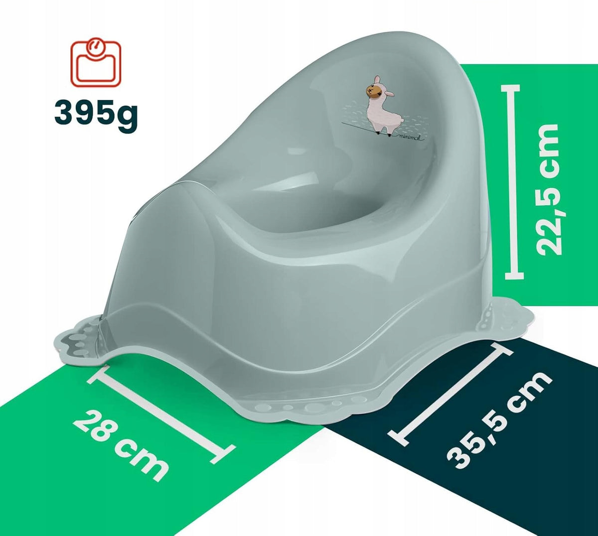 DOCARI Minimal oliță 18 luni+ până la 30 kg, LAMĂ