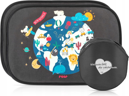 REER TravelKid Sonnenschutz für Autoscheiben UV 50+ 2 Stück