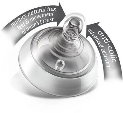 TOMMEE TIPPEE tetină pentru biberon CLOSER TO NATURE 6 luni+ x2