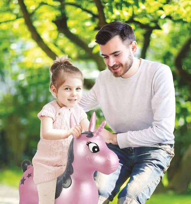 LEXIBOOK Unicorn Jucărie săltăreață din cauciuc 57 cm + pompă