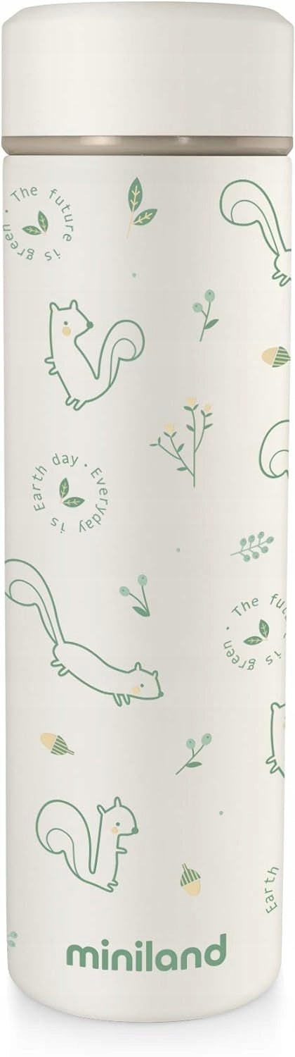 MINILAND Natur Thermythermos drink holderbeige with nature motifscapacity 450 mlMaterials stainless steel
