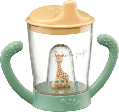 VULLI Sophie la Girafe cană anti-picurare cu gură de scurgere 180 ml 6 luni+