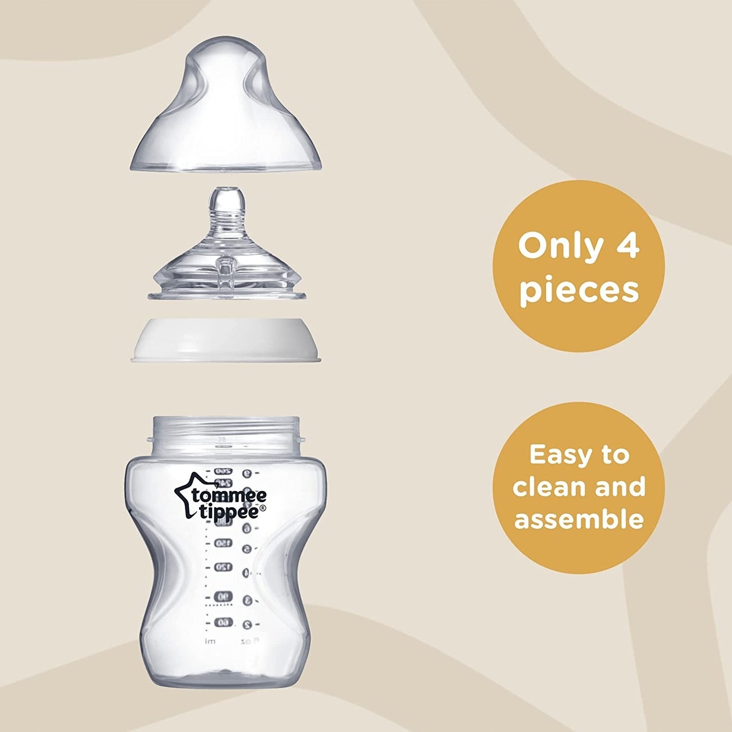 TOMMEE TIPPEE anti-colic bottle set x6